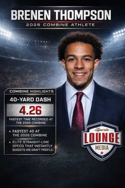 Brenen Thompson 2026 Combine Athlete - 4.26 40-yard dash