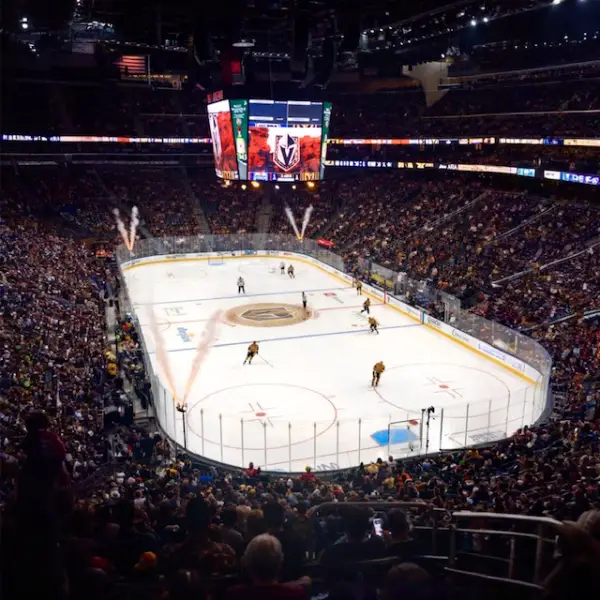 T-Mobile Arena packed with Vegas Golden Knights fans during home game