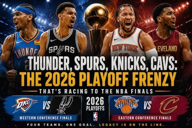 Thunder, Spurs, Knicks, Cavs: The 2026 Playoff Race Charging Toward the NBA Finals